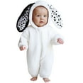 thumbnail image 1 of TIEVOSA Soft Boys Bodysuits Winter Outfit Cute Rabbit Design Romper for Warm Jumpsuit Suitable for 0 24 Months 6-9 Months, 1 of 9