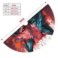 thumbnail image 3 of Sikiie Red Flame Wolf Head 30-48 inches {designName} Print Christmas Tree Skirt Snowman Xmas Tree Skirt with Edge Christmas Decorations for Holiday Party48", 3 of 7