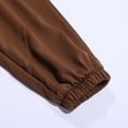 thumbnail image 6 of Fiaer,Women's Sweatpants Casual Drawstring Sweat Pants Workout Athletic Joggers with Pockets Plus Size Trendy Loose Fit Trousers Coffee S, 6 of 7