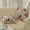 thumbnail image 4 of Christmas Pillow Covers 20x20 Inch 2 Pcs Red Black Geometric Christmas Tree Decor Throw Pillows Winter Snowflakes Xmas Farmhouse Decorations Pillowcase Linen Cushion Cover for Couch Sofa Bed, 4 of 6