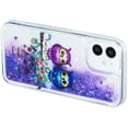 thumbnail image 5 of Case for iPhone 12 Mini, iPhone 12 Mini Case Cute Pink Glitter Luxury Sparkle Liquid for Girls Women Quicksand Clear Soft TPU Protective Phone Case for iPhone 12 Mini Couple Owls, 5 of 12