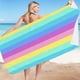 thumbnail image 5 of Toalla de playa extragrande a rayas para piscina, para adultos, hombres y mujeres, toalla de viaje para natación, microfibra suave, secado rápido, plegable y portátil, perfecta para, 5 of 7