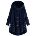 thumbnail image 1 of Abrigo de otoño invierno para mujer, cálido abrigo de oso de peluche, chaqueta de lana, abrigo de felpa para mujer, chaqueta con capucha, nuevos abrigos para mujer, chaqueta de Color sólido, 1 of 4