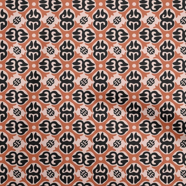 oneOone Cotton Poplin Rust Brown Fabric Abstracts Craft Projects Decor Fabric Printed By The Yard 56 Inch Wide