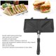 thumbnail image 3 of Sartén Para Sándwiches De Doble Cara De aleación De Aluminio, Diseño Multifuncional Para Freír, Hornear, Calefacción De Doble Cara, Sandwichera Portátil Para Desayuno Para, 3 of 7