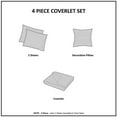 thumbnail image 4 of Madison Park Bennett Polyester Reversible Jacquard Coverlet Set in Navy, 4 of 12