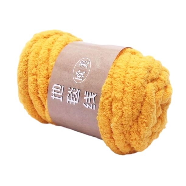 Hilo Grueso BLESIY Tubular Jumbo para Ganchillo Amarillo