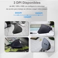 thumbnail image 4 of Mouse Ergonómico Inalámbrico Recargable Negro con Diseño de 6 Botones y 3 DPIs Ajustables, 4 of 8