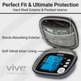 thumbnail image 3 of Estuche para tensiómetro Vive Precision - Bolsa rígida de viaje para uso médico - Brazalete portátil universal para presión arterial (BPM) - Reemplazo de bolsa para accesorios de salud con correa de t, 3 of 5