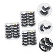 thumbnail image 4 of ADDHAT 15 Pares De Pestañas Falsas Negras De Material Resistente Para Maquillaje Natural Y, 4 of 8