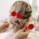 thumbnail image 5 of 4 horquillas retro para mujer con rosas artificiales, accesorios para el cabello (rojo), 5 of 6