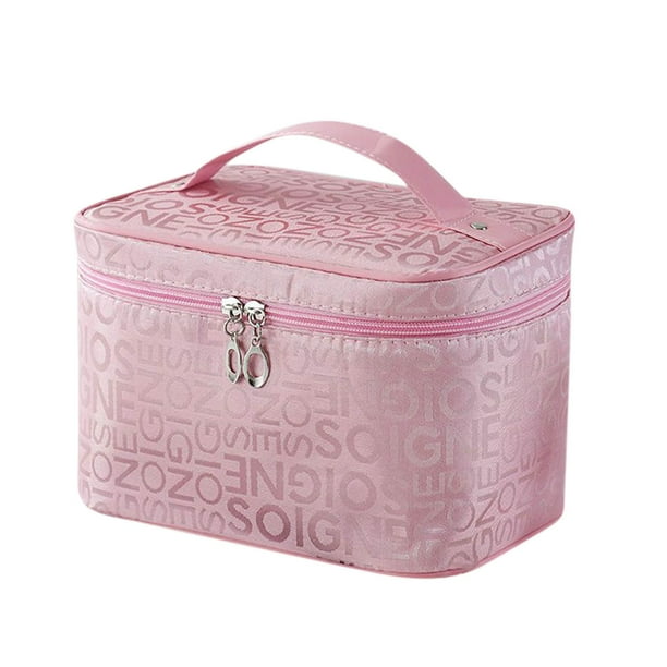 Yhmxh Organizadores y almacenamiento Nueva bolsa de maquillaje de gran capacidad, portátil, moderna y bonita, para mujer, para llevar, bolsa de viaje, bolsa de almacenamiento. Almacenamiento de ducha