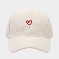 thumbnail image 2 of Peichun Unisex Vintage Washed Distressed Baseball Cap Cute Two Hearts Embroidery Adjustable Sun Hats Soft Top Breathable Sports and Leisure Couple Caps Hot Pink One Size, 2 of 4