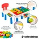 thumbnail image 4 of Mesa Didáctica Infantil Niños Con Silla Juego De Bloques 75p, 4 of 8