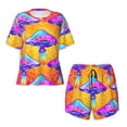 thumbnail image 4 of Lsque Magic Mushrooms Women's Short-Sleeved Pajama Set - 2 Piece Soft and Lightweight Sleepwear Set-4X-Large, 4 of 9