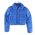thumbnail image 1 of bar III Veste Matelassée Courte pour Femmes, Bleu, Très Petit, 1 of 2