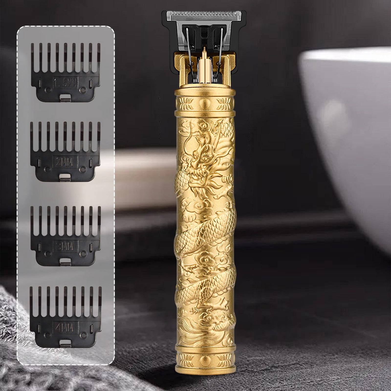 Taotanxi Hair Clippers for Men, Professional Hair Trimmer Cordless Zero Gapped T-Blade Trimmer Rechargeable Beard Trimmer, Mens Gifts Hair Grooming Set for Hair Cutting