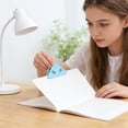 thumbnail image 4 of Klonfd Triangle File Corner Data Triangular Book Page Corner Multifunctional Translucent Color Fastener Books From Curling Reading, 4 of 5