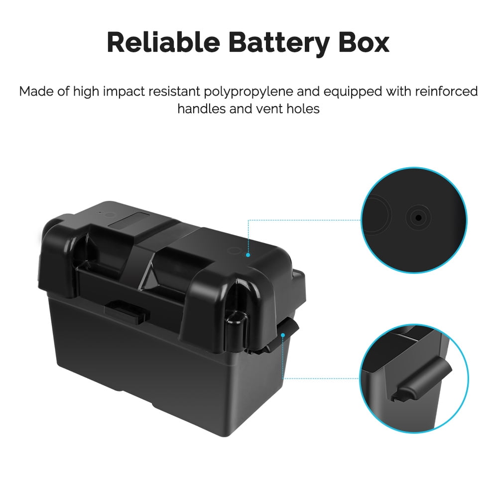 Renogy 12V 100Ah Deep Cycle Hybrid GEL Battery with Battery Box
