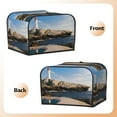 thumbnail image 3 of Balery Lighthouse Pattern Oven Cover Kitchen Bread Machine Protector, 4 Slice Toaster Cover for Home, Anti Dust Fingerprint Coaster Cover, 3 of 7