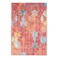 thumbnail image 3 of Unique Loom Rainbow Collection Area Rug - Honeycomb (5' 3" x 7' 10" Rectangle Red/Blue), 3 of 7