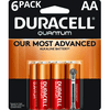 Duracell 1.5V Quantum Alkaline AA Batteries with PowerCheck, 6 Pack