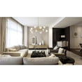 thumbnail image 3 of Elegant Lighting Graham 10-Light Modern Crystal/Iron Pendant in Gold, 3 of 9