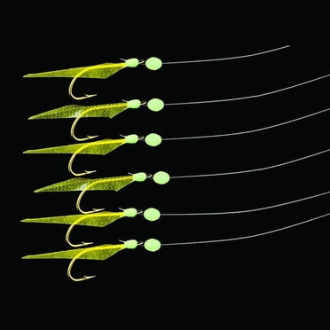 Mustad USR02 UP Fluorocarbon Sabiki Rig, GOLD FISH SKIN 1 Per Pack