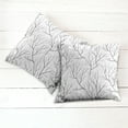 thumbnail image 6 of Ambesonne Black and White Throw Pillow Cover 2 Pack, Winter Tree, 24", White Black, 6 of 7