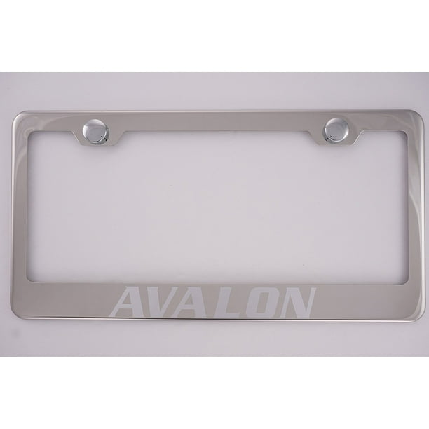 Toyota Avalon Chrome License Plate Frame with Cap, By PRC