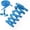 Light Blue, variant on 2 Pairs Flat Elastic No Tie Shoe Laces for Sneakers, Stretch Tieless Shoelaces for Adults Flat Shoes Strings 100CM Length Shoes Strings Black