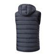 thumbnail image 6 of Ceisia Men Detachable Hooded Padded Vest Lightweight Quilted Sleeveless Zip Up Gilet Warm Outerwear For Fall Winter Gift, 6 of 9