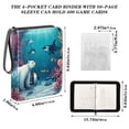 thumbnail image 3 of ALAZA Cartoon Bear Penguin under Sea Trading Card Binder 4 Pocket Cards Collection Album 400 Folder Holder, 3 of 6