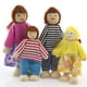 thumbnail image 2 of EeaseMX Juego de 4 muñecas de madera para niños, juego de simulación, familia de muñecas, figura de juguete, minicasa de regalo, 2 of 7
