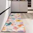 thumbnail image 4 of Pioneer Flower Floral Print Pattern Kitchen Rug Mat,Kitchen Runner Rugs Non Skid Washable,Decorative Kitchen Floor Mats for Kitchen,Sink,Laundry,17"X47", 4 of 5
