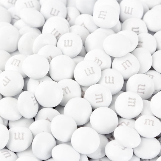 M&M's Milk Chocolate Candies Bulk White - Single Color - 10 lbs (Pack of 1)