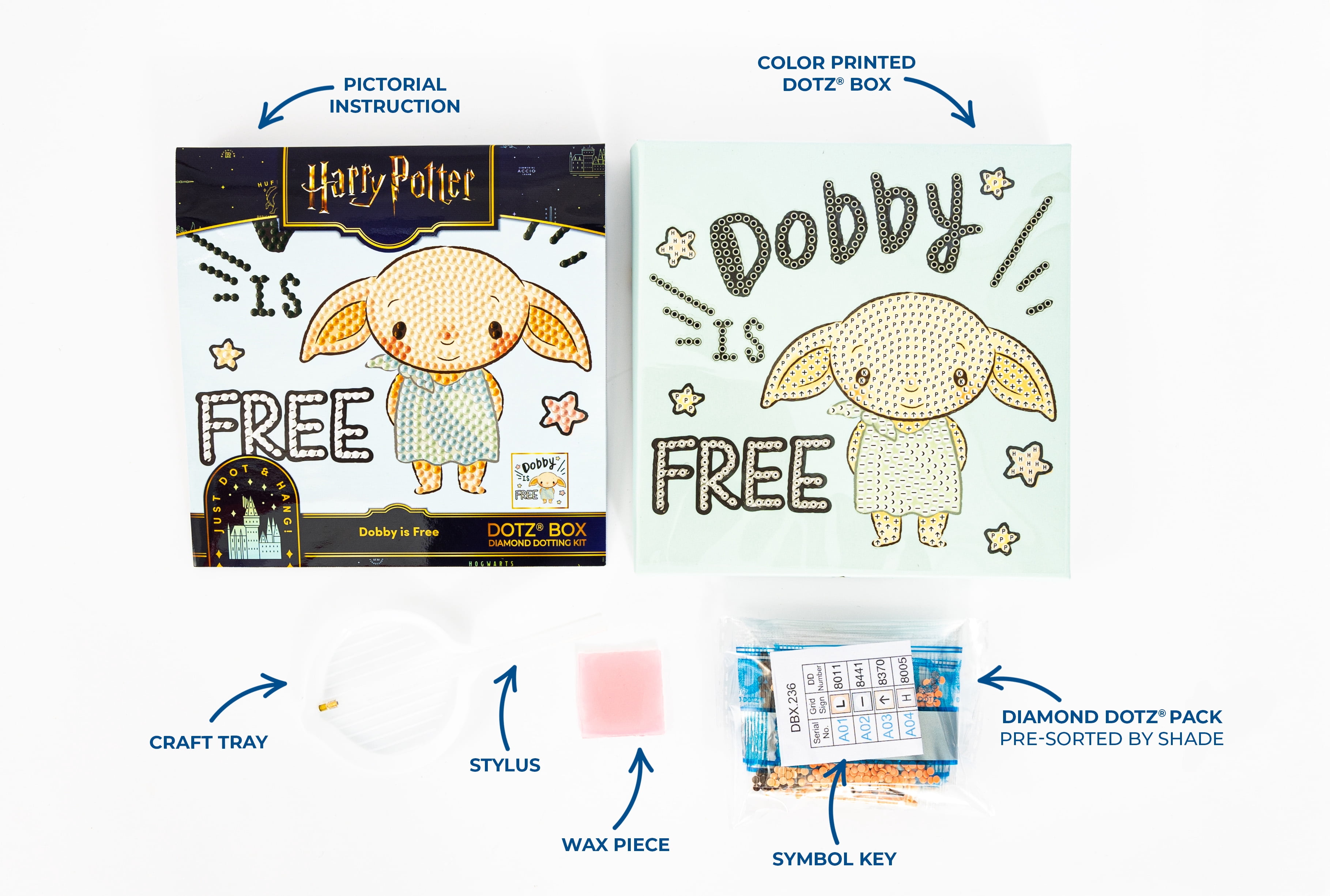 DIAMOND DOTZ® Harry Potter Dobby is Free Special Edition DOTZ® Box Diamond Painting Kit