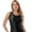 Black, variant on YONGHS Women's Mesh Sheer Glossy Tank Top Stretchy Sleeveless Sportswear Workout Yoga Vest Tops White XL