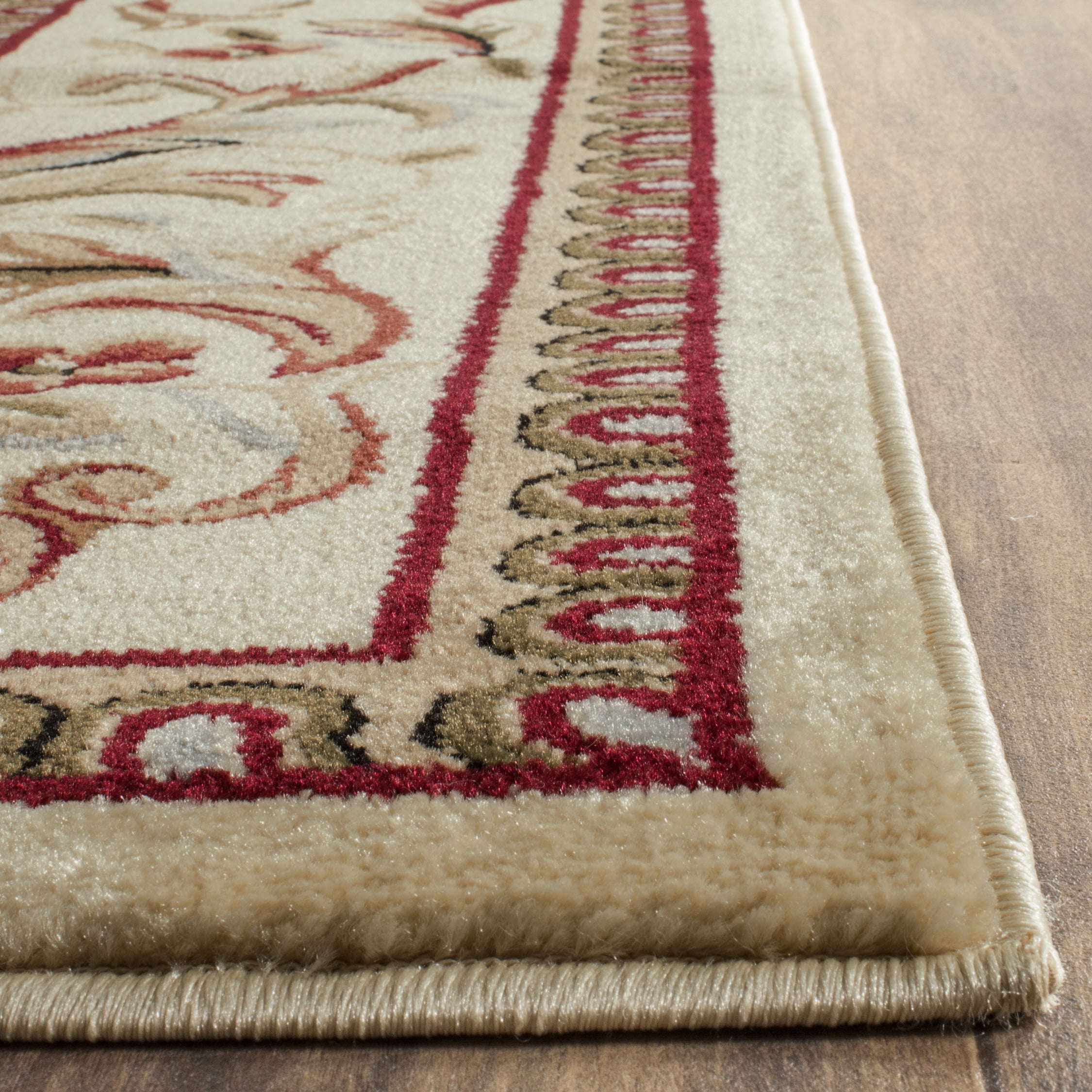 SAFAVIEH Lyndhurst Beatrix Floral Bordered Area Rug, Ivory, 10' x 14'