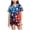 Sky Blue, variant on Zanarzt Toddler Outfits Toddler Girl 4th of July Pajamas Shorts Set Short Sleeve Shirt Stars Stripe Short American Flag Summer Pajamas Outfits Sky Blue,8-9 Years