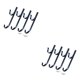 thumbnail image 3 of Yuarrent Paquete de 2 colgadores para piscinas, gancho para piscinas, estante de Metal montado en la pared con soporte de carga de aleación de aluminio, Type2 NO2 Yuarrent CBP493447, 3 of 6