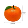 thumbnail image 4 of Simili-fruit Orange avec Feuilles/mousse/diamètre 7,5 Hauteur 8.2/(8*8*7,40), 4 of 11