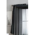 thumbnail image 2 of Jane - Rod Pocket Semi-Sheer Curtains - 2 Pieces - Total size 108"W x 95"L - Beautiful, Natural Light Flow, Material, Durable - for Bedroom, Living Room, Kid's Room And Kitchen (Charcoal), 2 of 3