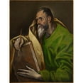 thumbnail image 3 of El Greco (Domenikos Theotokopoulos) 15x18 Black Modern Framed Museum Art Print Titled - St. Luke (1610-1614), 3 of 5