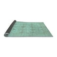 thumbnail image 2 of Ahgly Company Indoor Square Abstract Light Blue Modern Area Rugs, 4' Square, 2 of 4