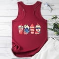 thumbnail image 4 of Midsumdr Womens Tank Tops Casual Sleeveless Round Neck American Flag Printed Breathable Cool Tops Independence Day Versatile Tank Tops, 4 of 4