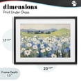 thumbnail image 4 of Stupell Industries Traditional Blue & White Daisies Black Framed Print Under Glass, 23 x 17, by Petals Prints Design, 4 of 8