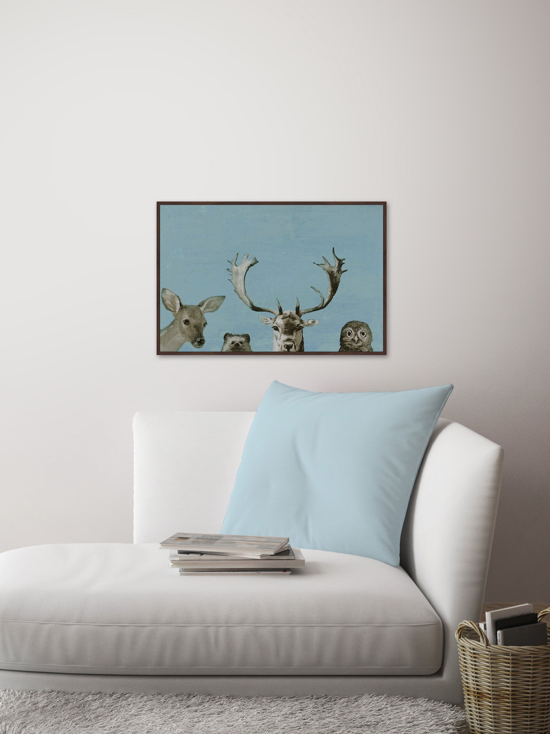 I Can't See II Floater Framed Painting Print on Canvas