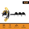 thumbnail image 2 of Motoperforadora Ahoyadora A Gasolina Motor 2T 52CC 2.5HP Kingsman, 2 of 9
