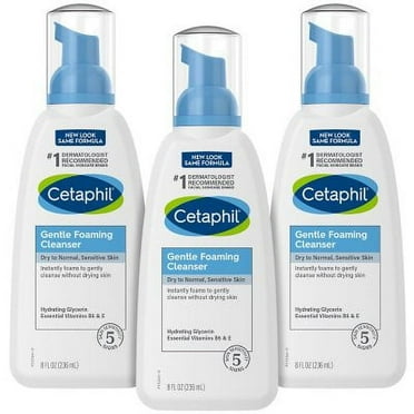 Cetaphil Gentle Foaming Cleanser for Sensitive and All Skin Types (8 oz., 3 pk.)